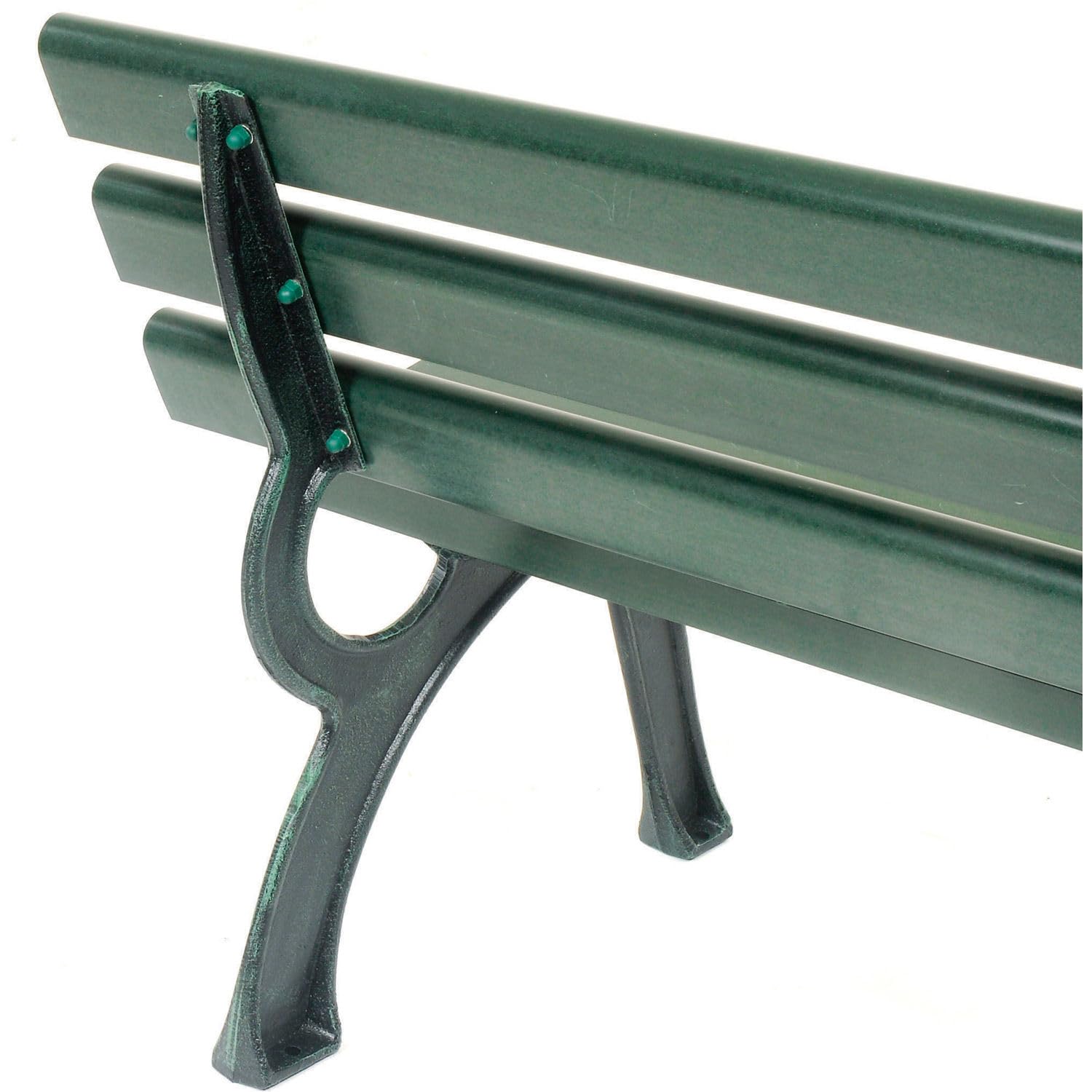 4' Outdoor Park Bench with Backrest