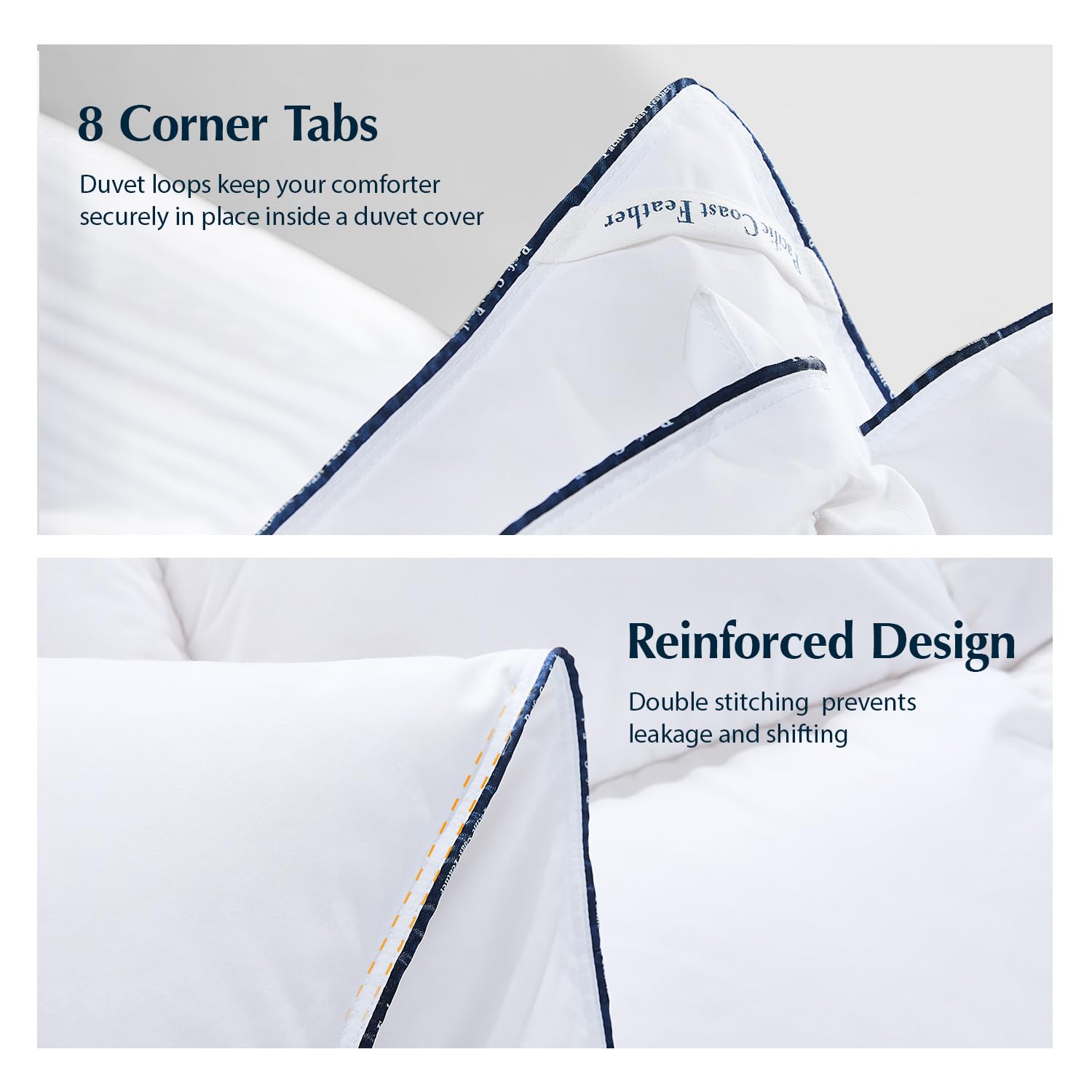 White Goose Feather Down Comforter Queen All Season