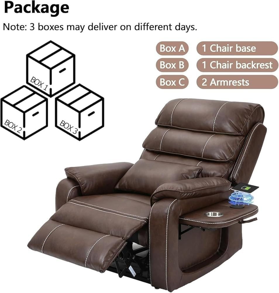 Power Lift Recliner with Heat and Massage