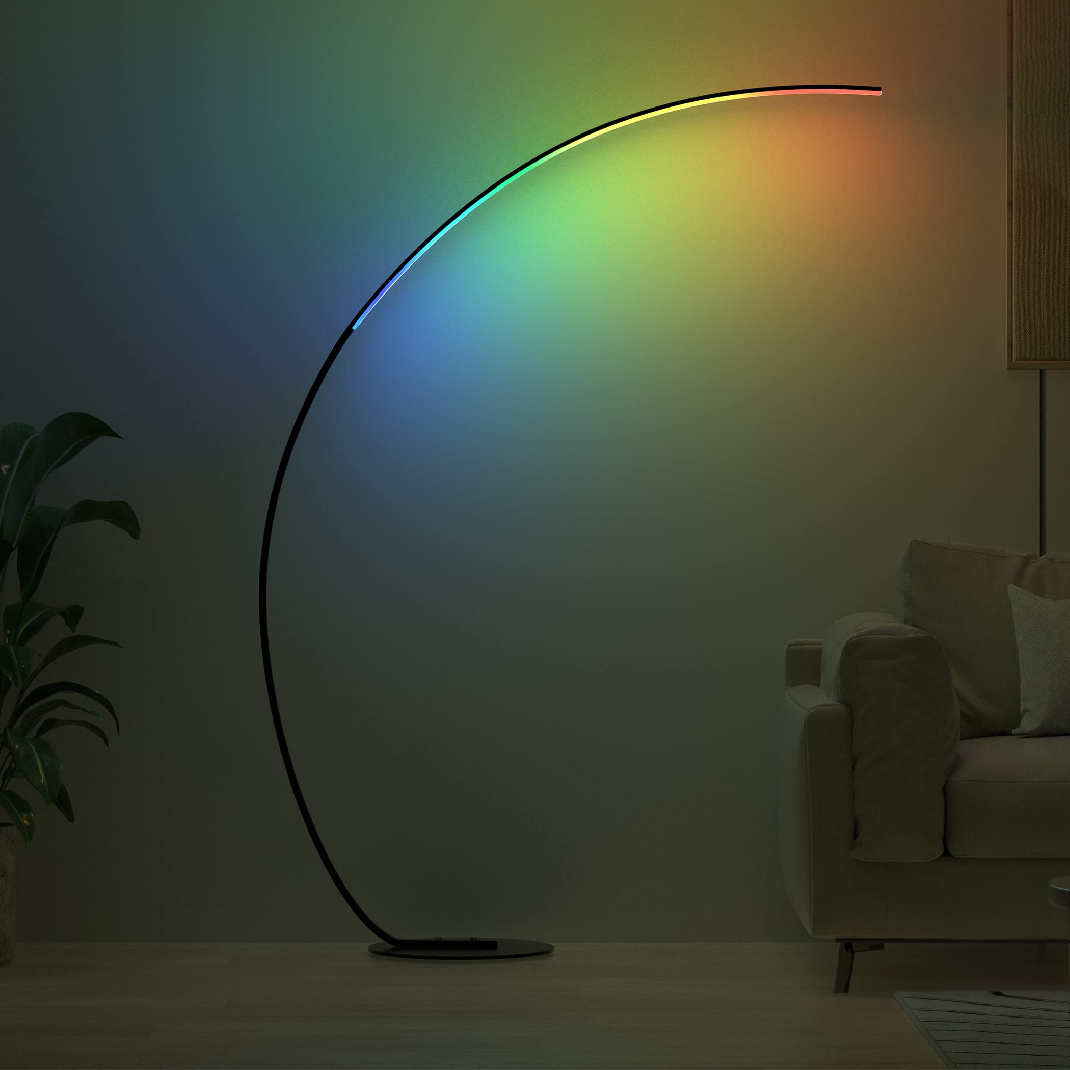 RGB Arc Floor Lamp with Remote