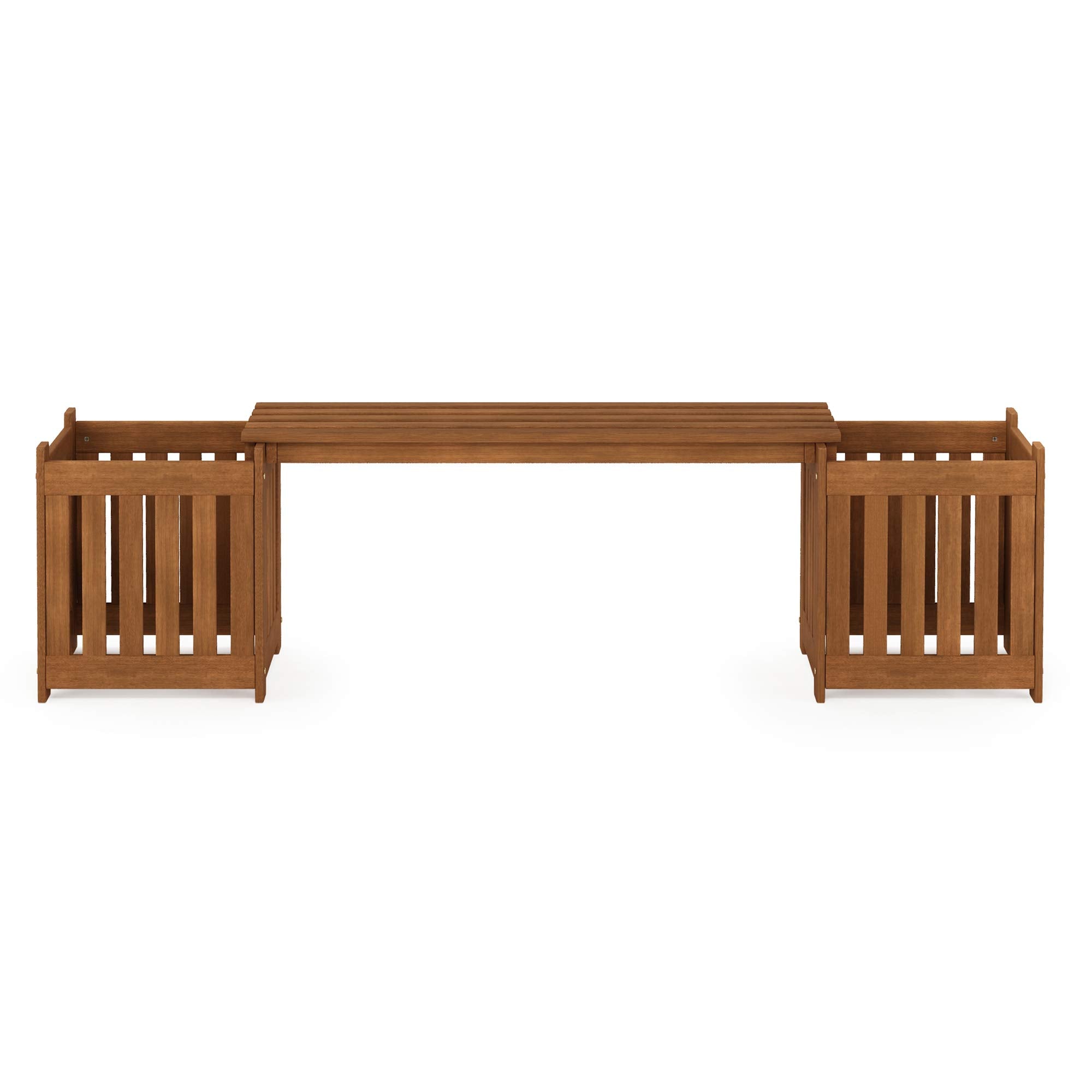 Outdoor Planter Bench with Storage