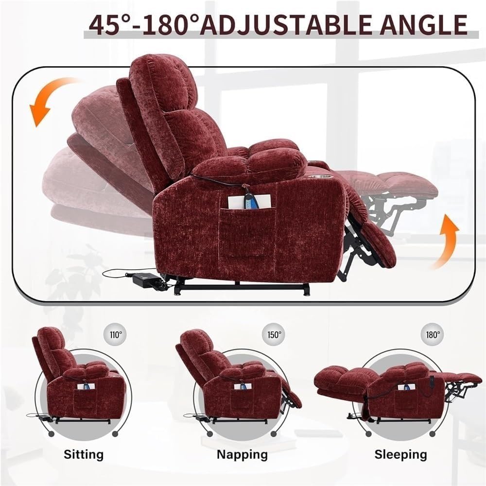 Power Lift Recliner Chair with Heat and Massage