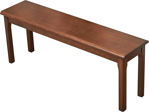 47 Inch Wooden Bench for Dining and Outdoor Use