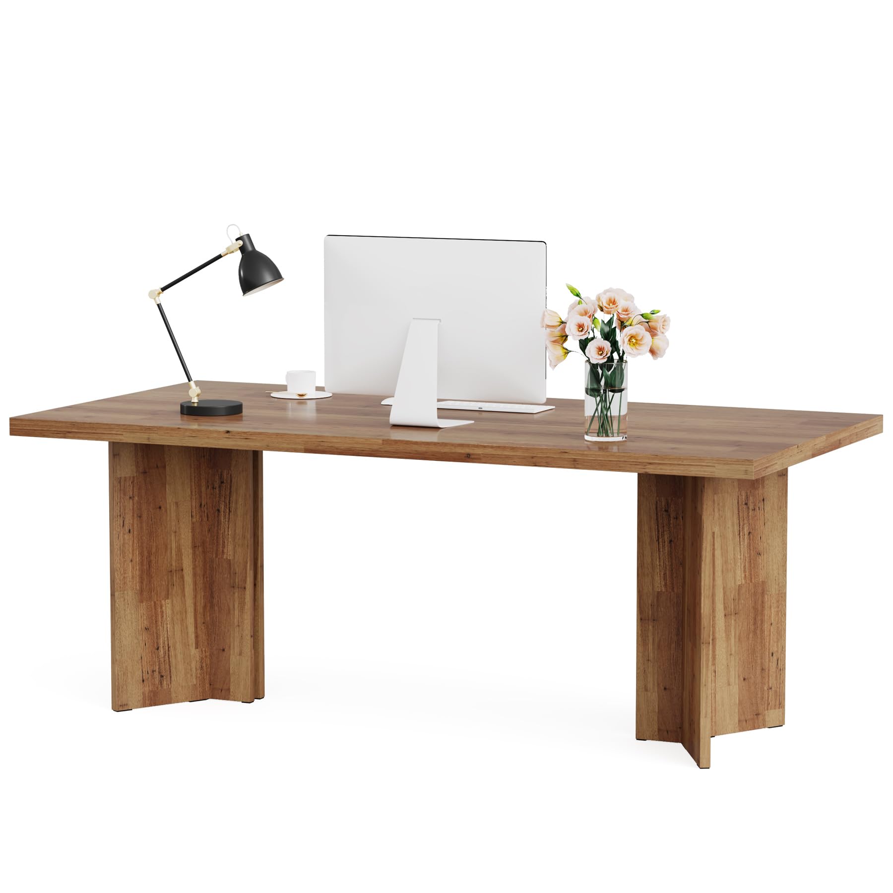 63-Inch Executive Desk with Large Tabletop