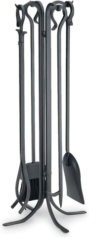 5 Piece Forged Hearth Tool Set - 33" Tall