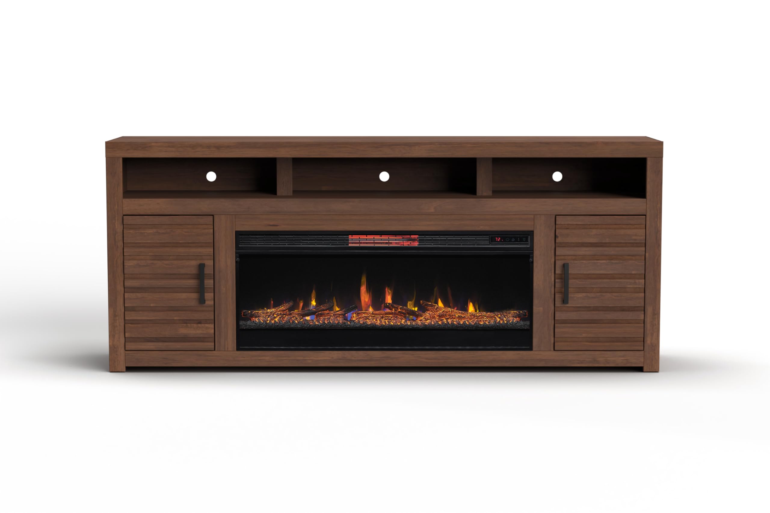78" Electric Fireplace TV Stand with Storage