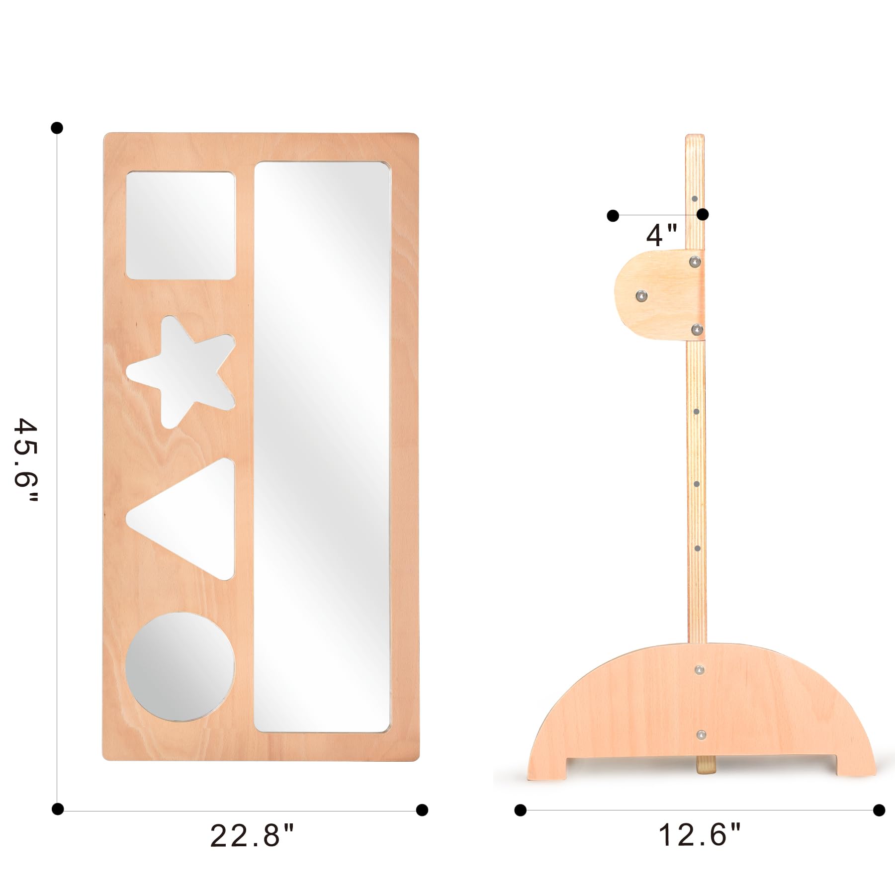 Montessori Mirror with Pull-Up Bar
