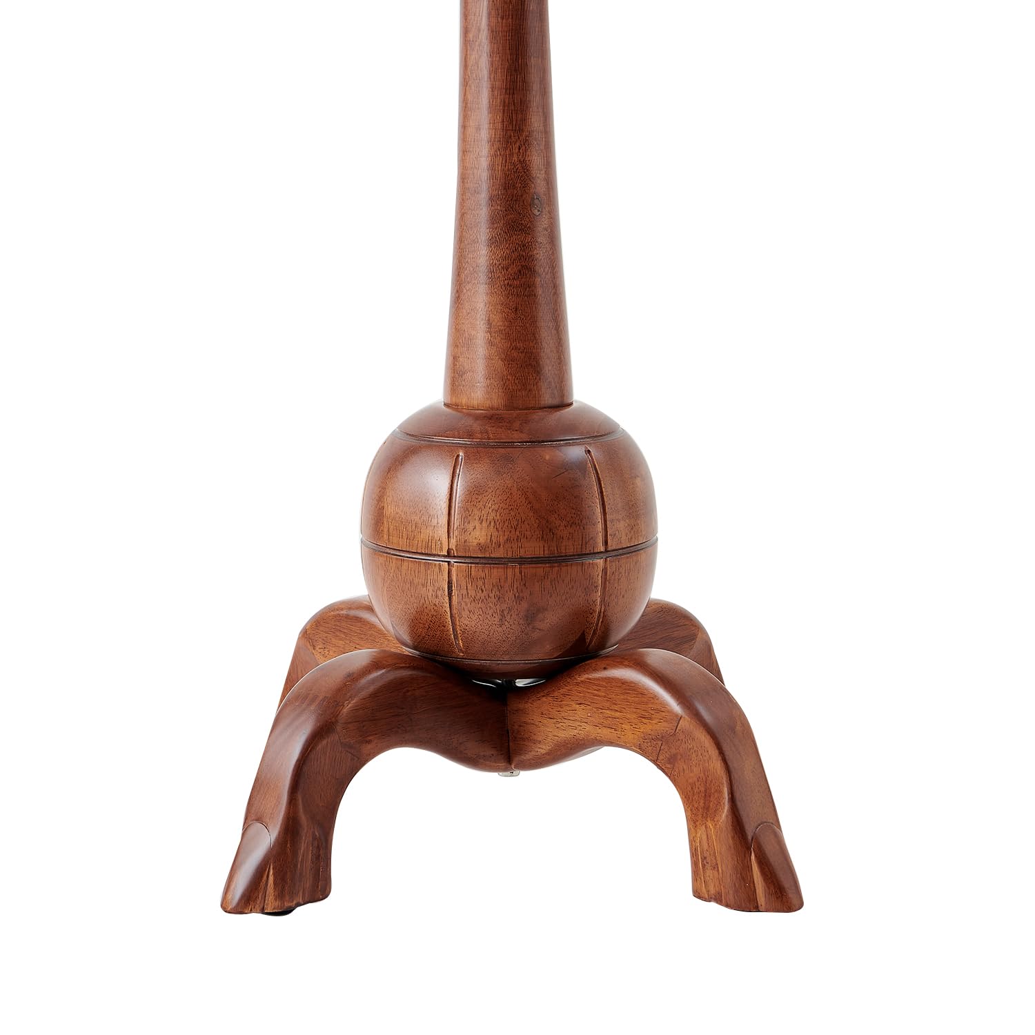 Freestanding Wood Coat Rack with Tree Branch Hooks