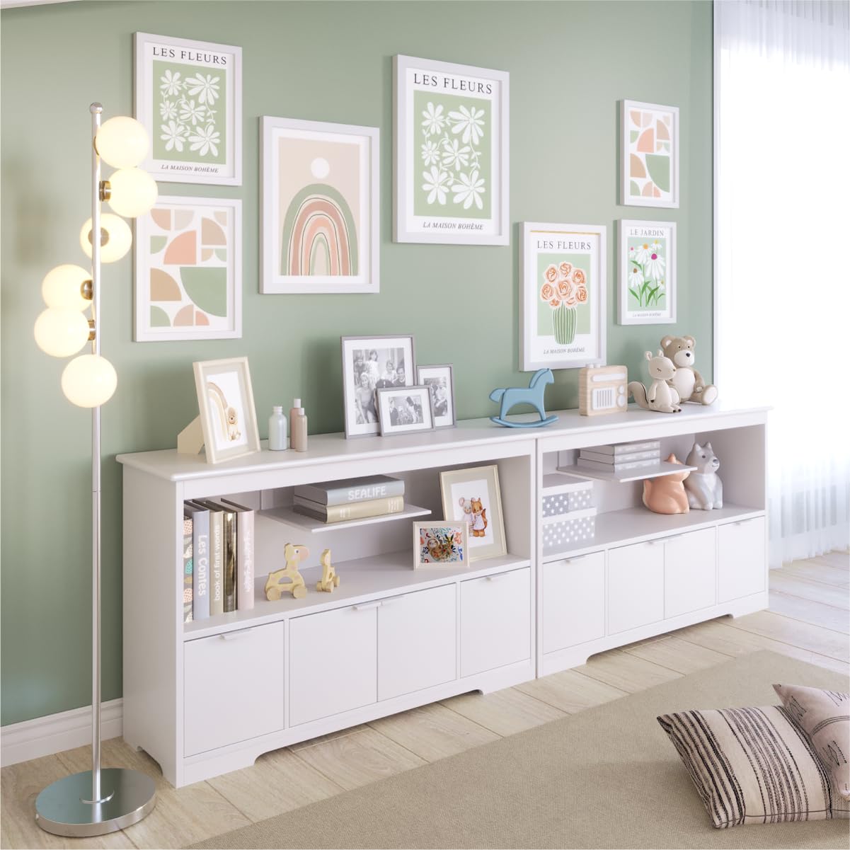 TV Stand Entertainment Center with Storage - 47" x 14" x 30"