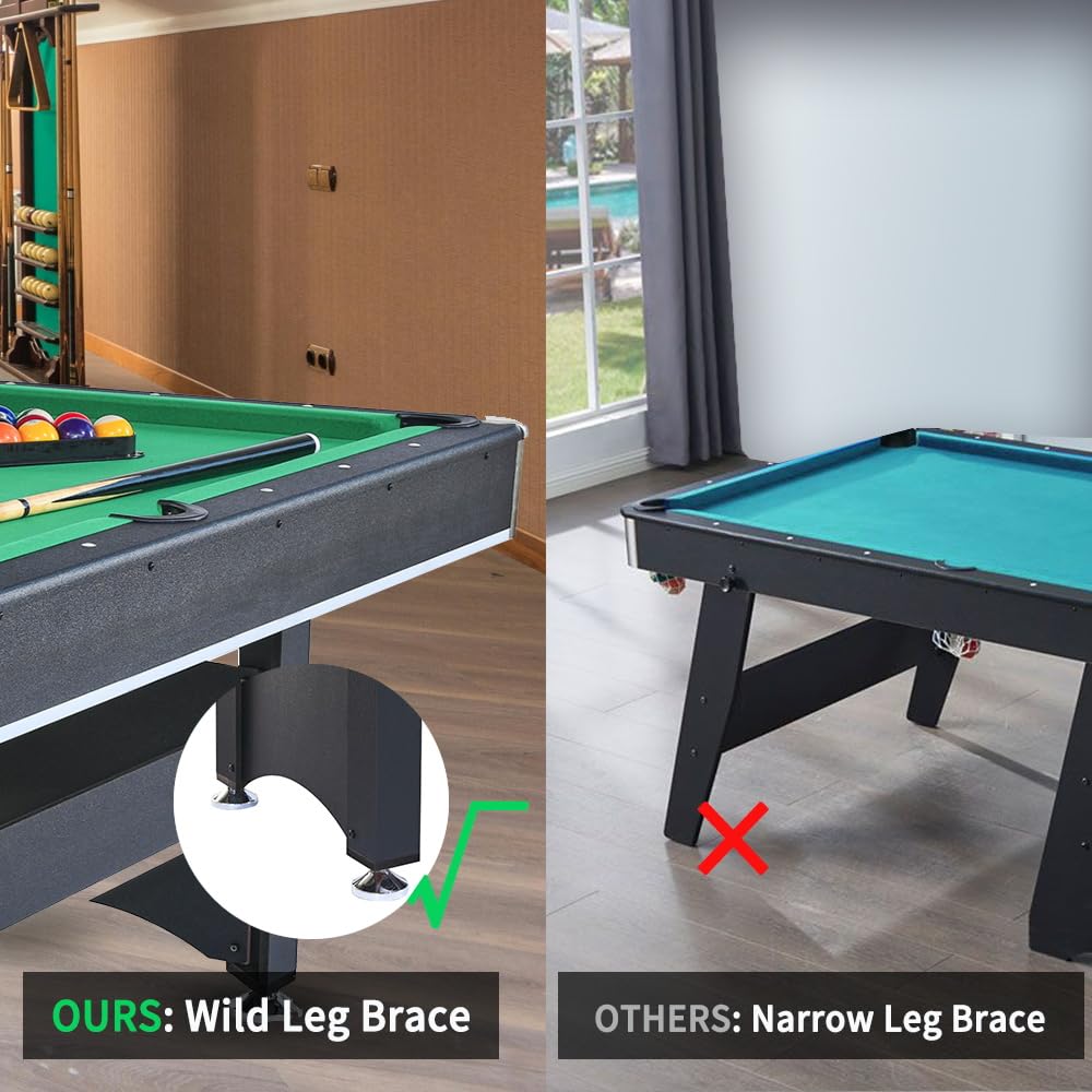 2-in-1 Pool and Table Tennis Game Table 6-Foot