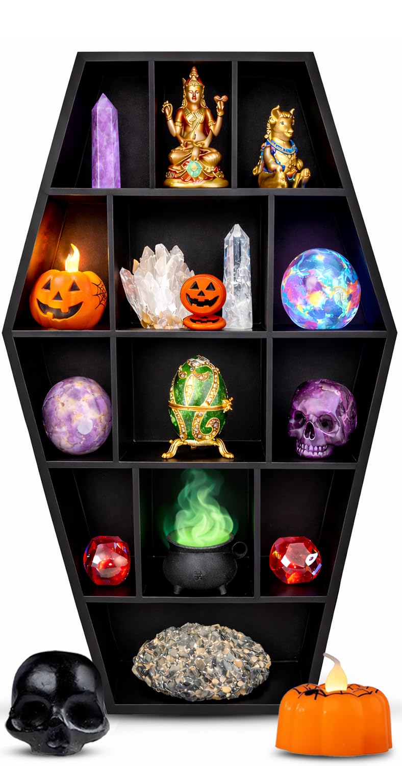 Coffin Shelf Gothic Decor