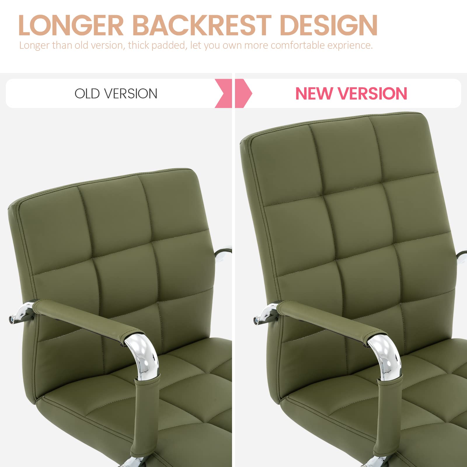 High Back Desk Chair with Adjustable Arms