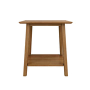 Mid-Century Modern Nightstand with Open Shelf