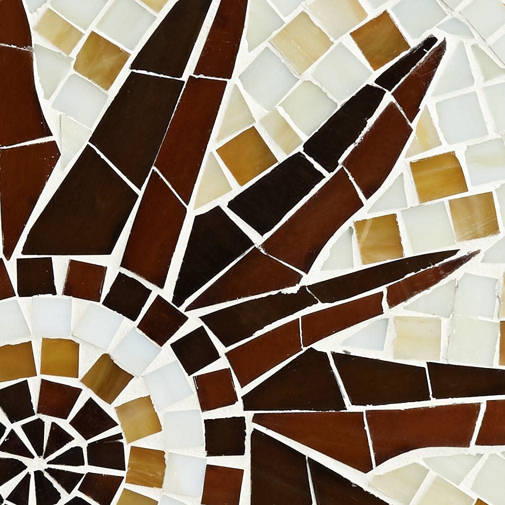 Sunburst Mosaic Outdoor Accent Tables Set of 2