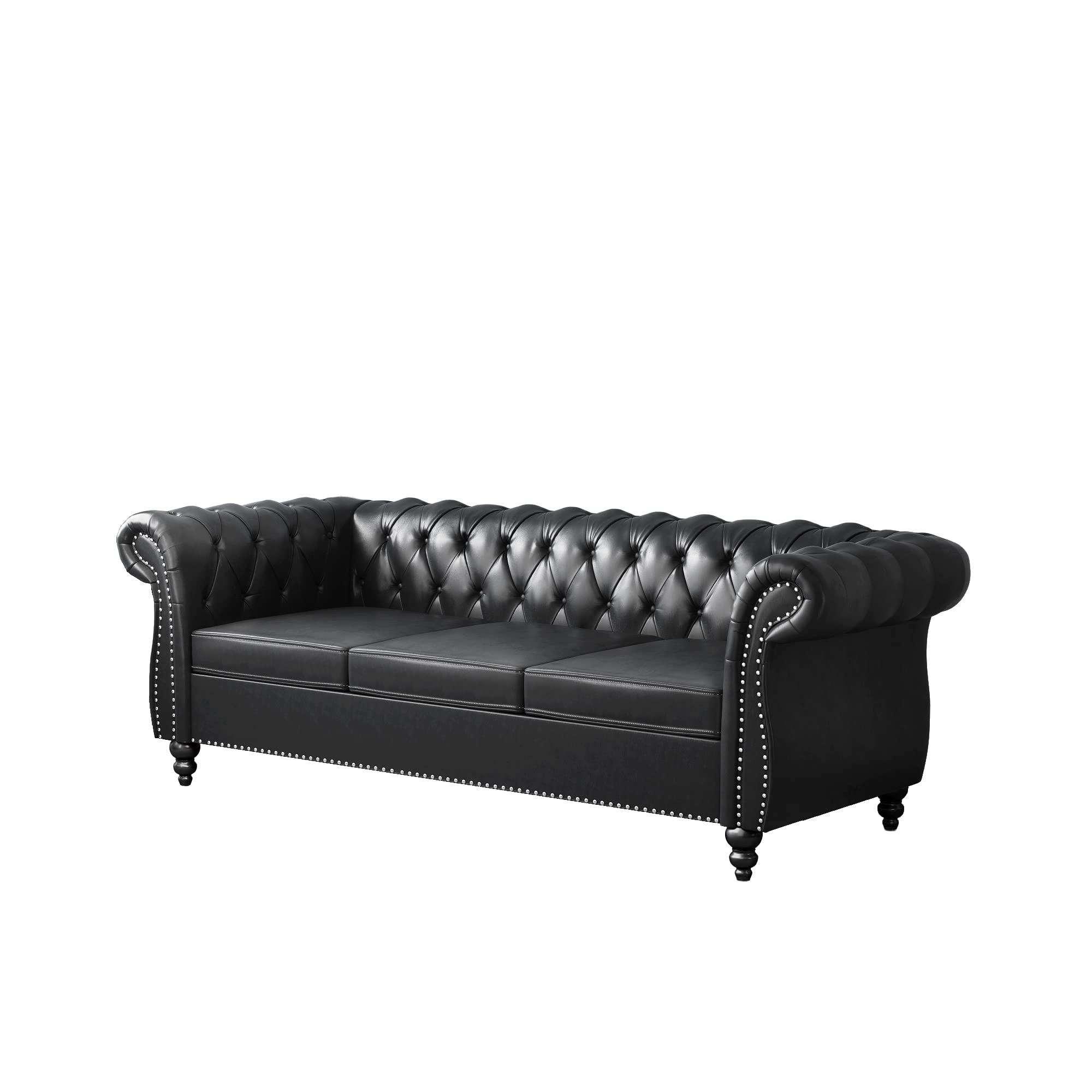 3-Seater Tufted Futon Sofa