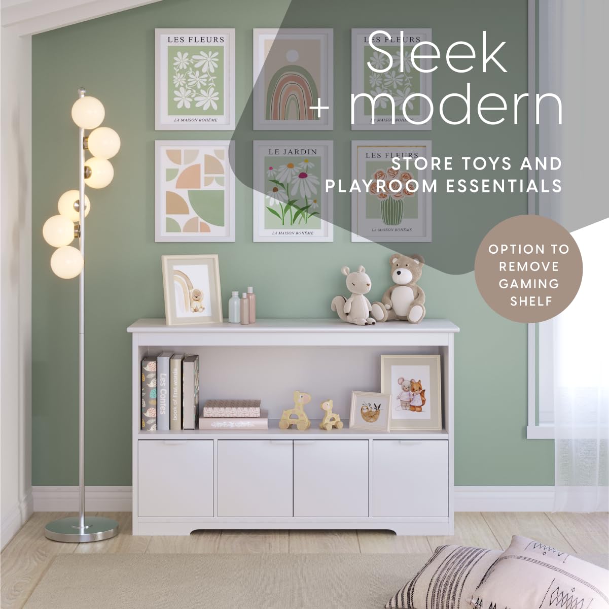 TV Stand Entertainment Center with Storage - 47" x 14" x 30"