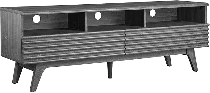 60" Mid-Century Modern TV Stand with Storage Drawers