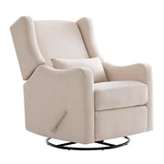 Wingback Glider Rocking Recliner Chair with Lumber Support