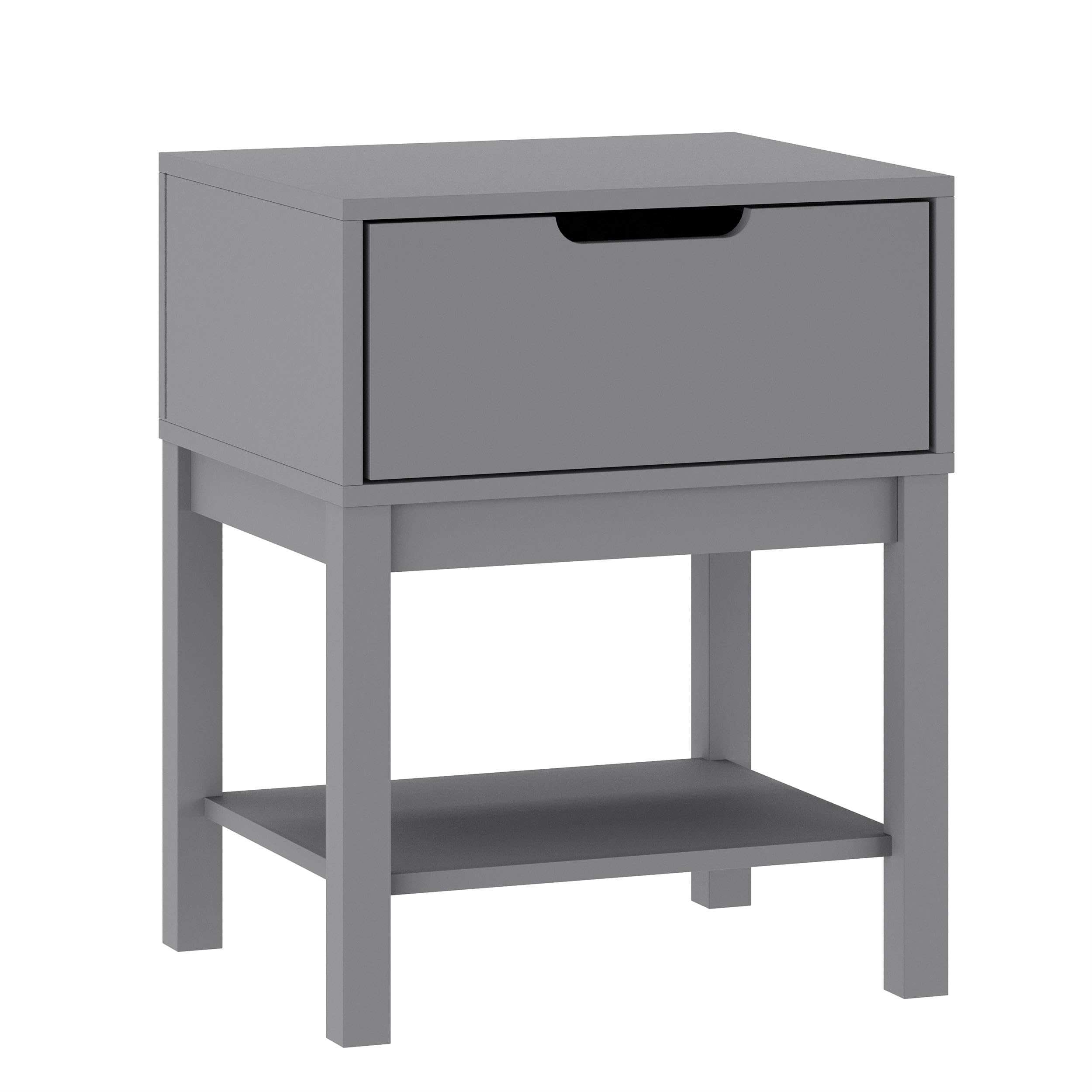 Kids Wood Nightstand with Storage Drawer