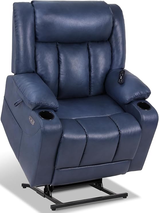 Dual Motor Oversized Power Lift Recliner Chair with Massage and Heat