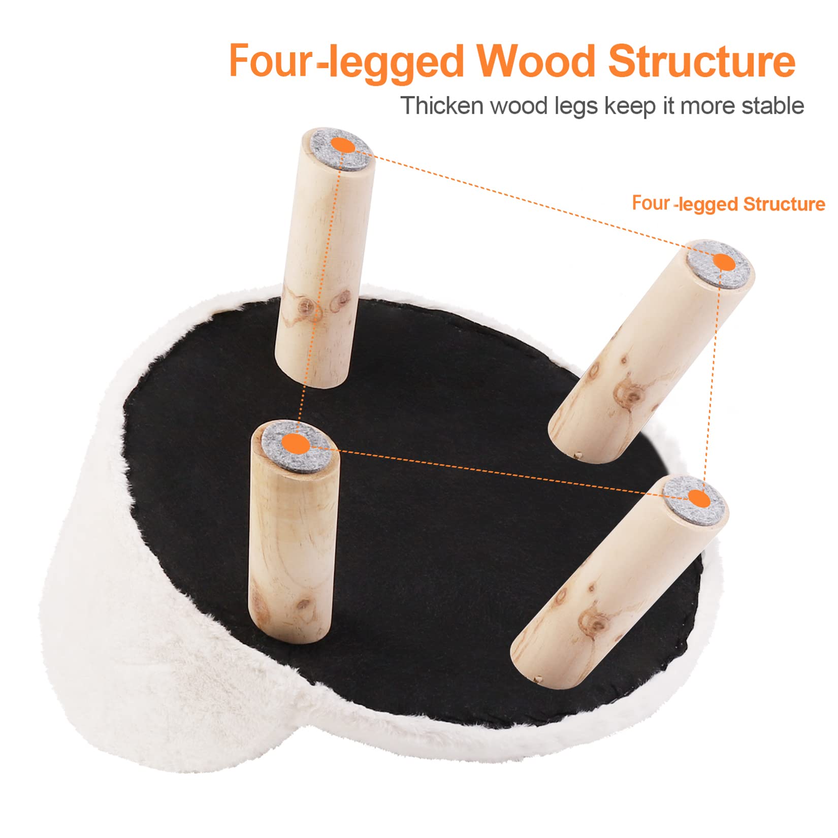 Elevated Pet Bed with Cozy Waterproof Pad