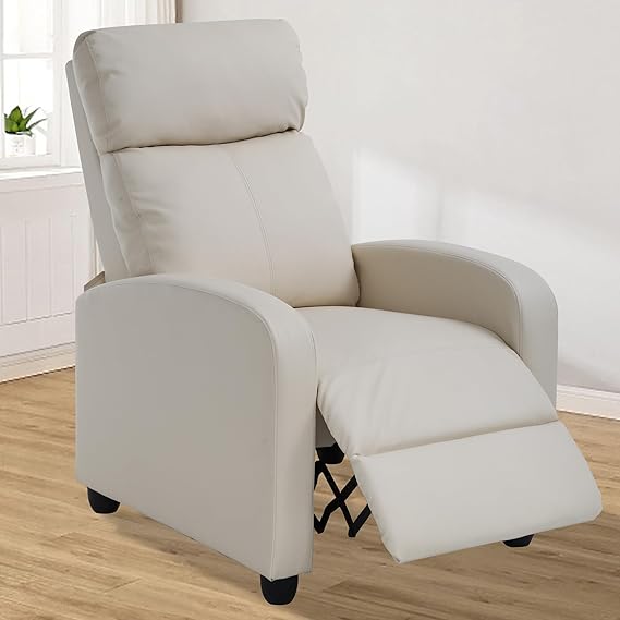 PU Leather Massage Recliner Chair with Lumbar Support