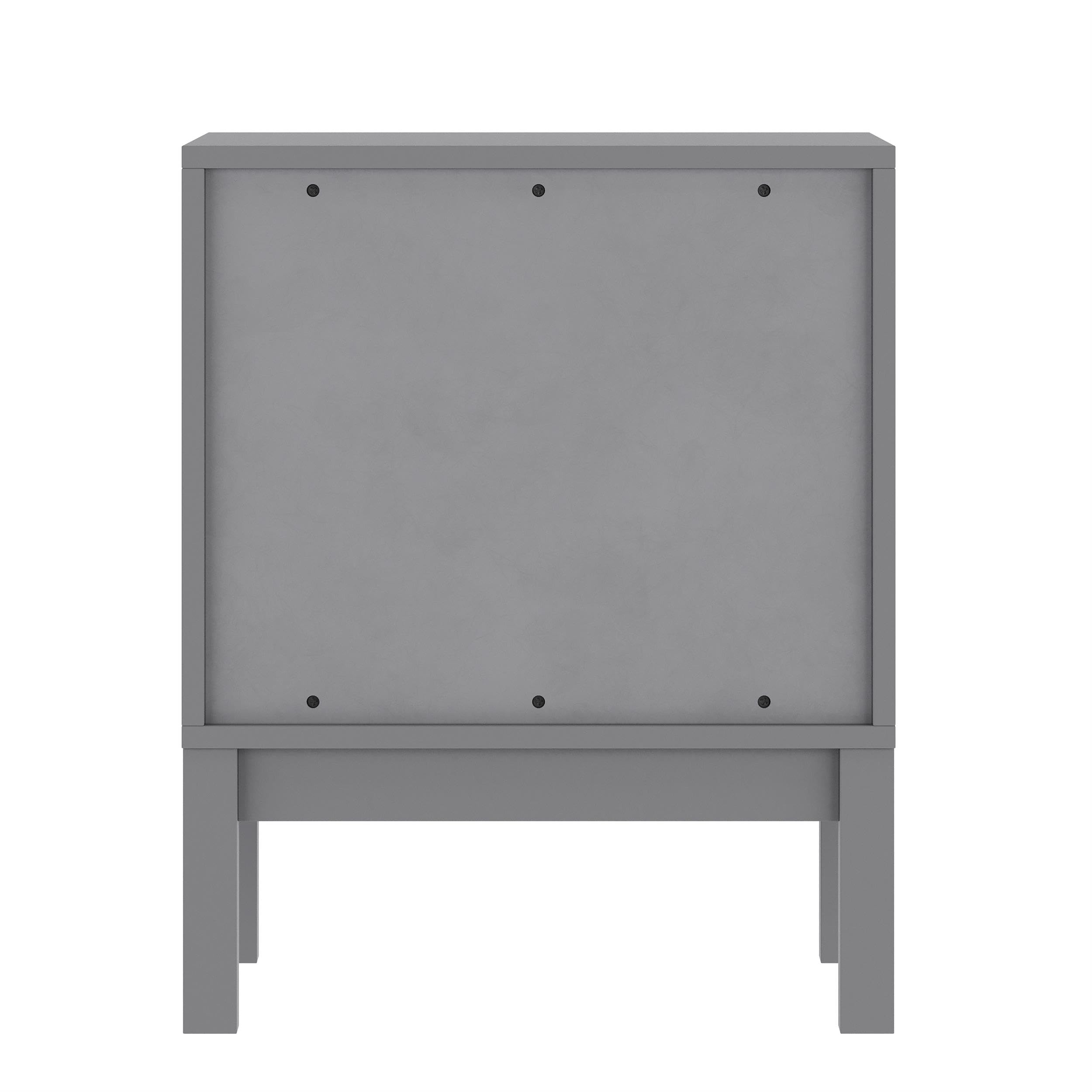 Wood Nightstand with 2 Storage Drawers