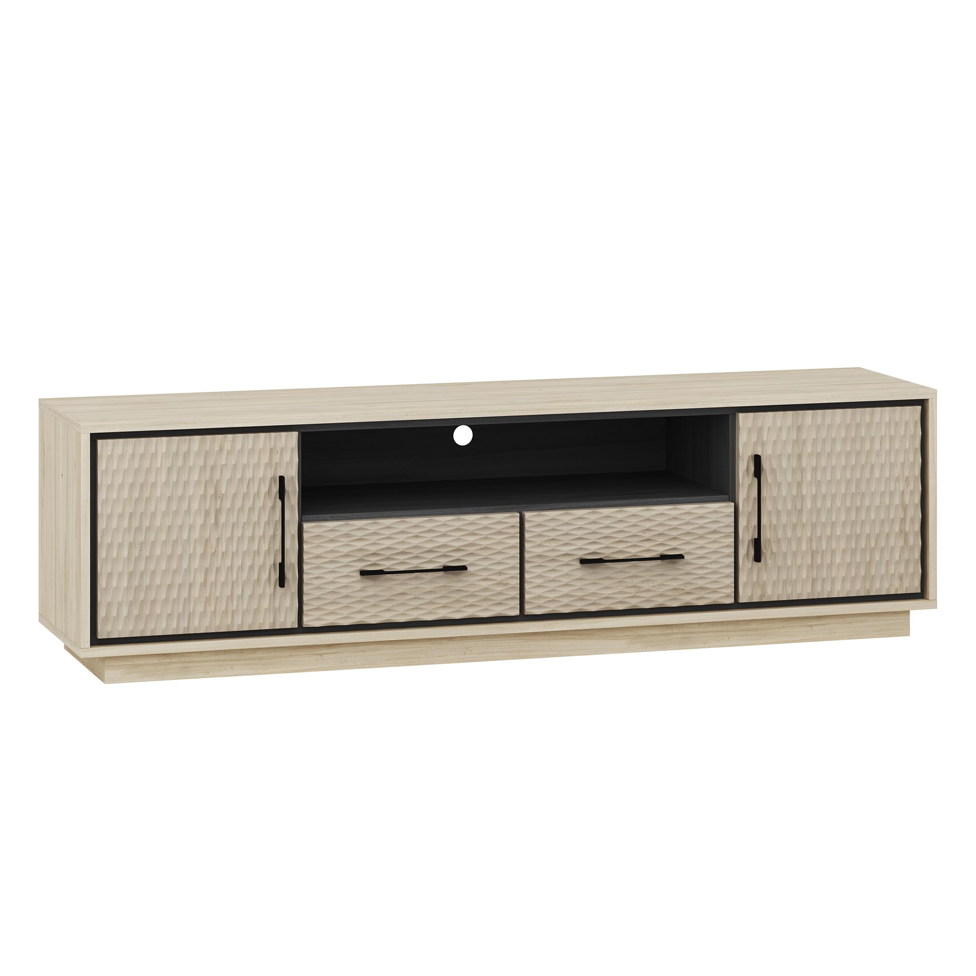68" Embossed TV Stand for TVs Up to 75"