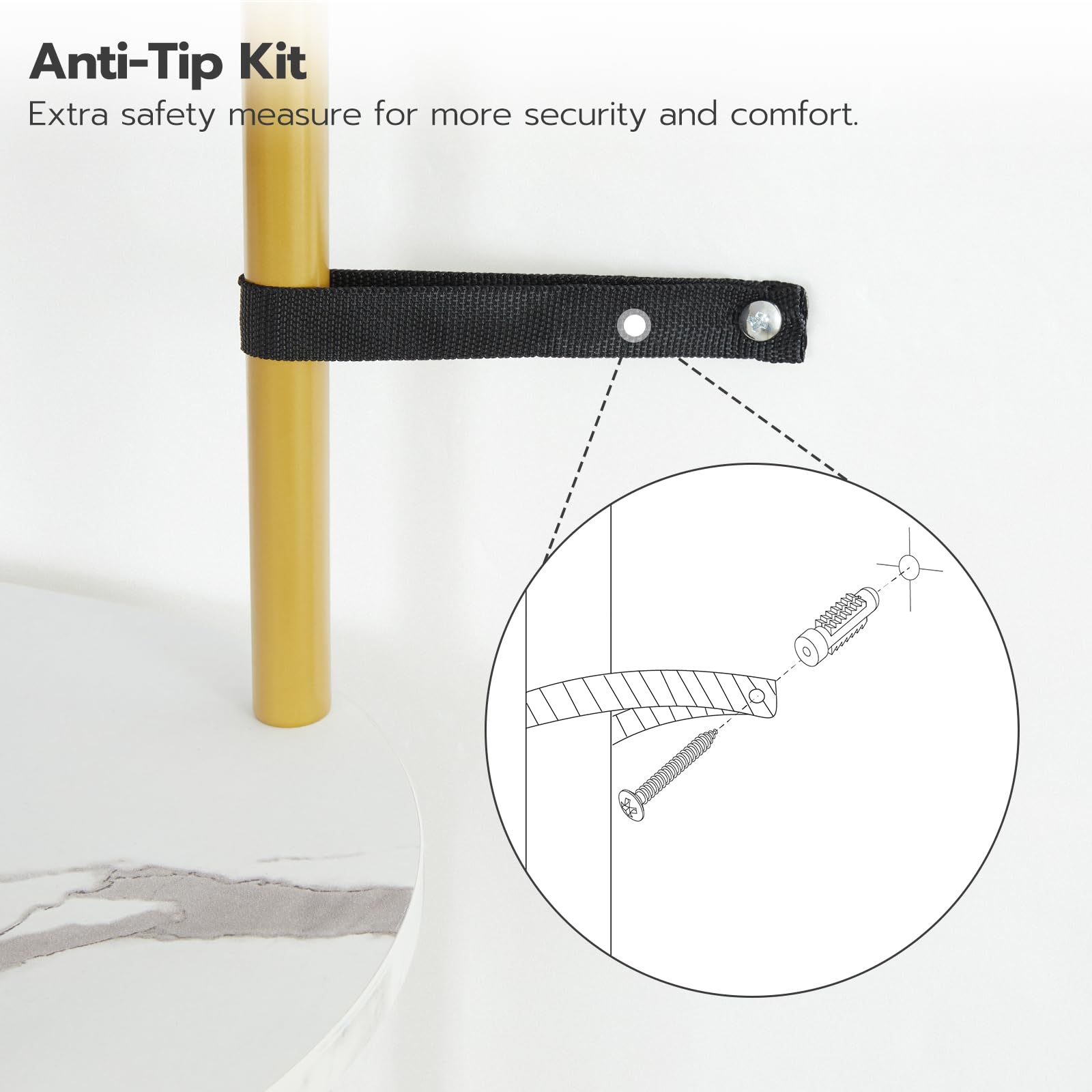 5 Tier Arched Bookshelf Gold Metal Frame