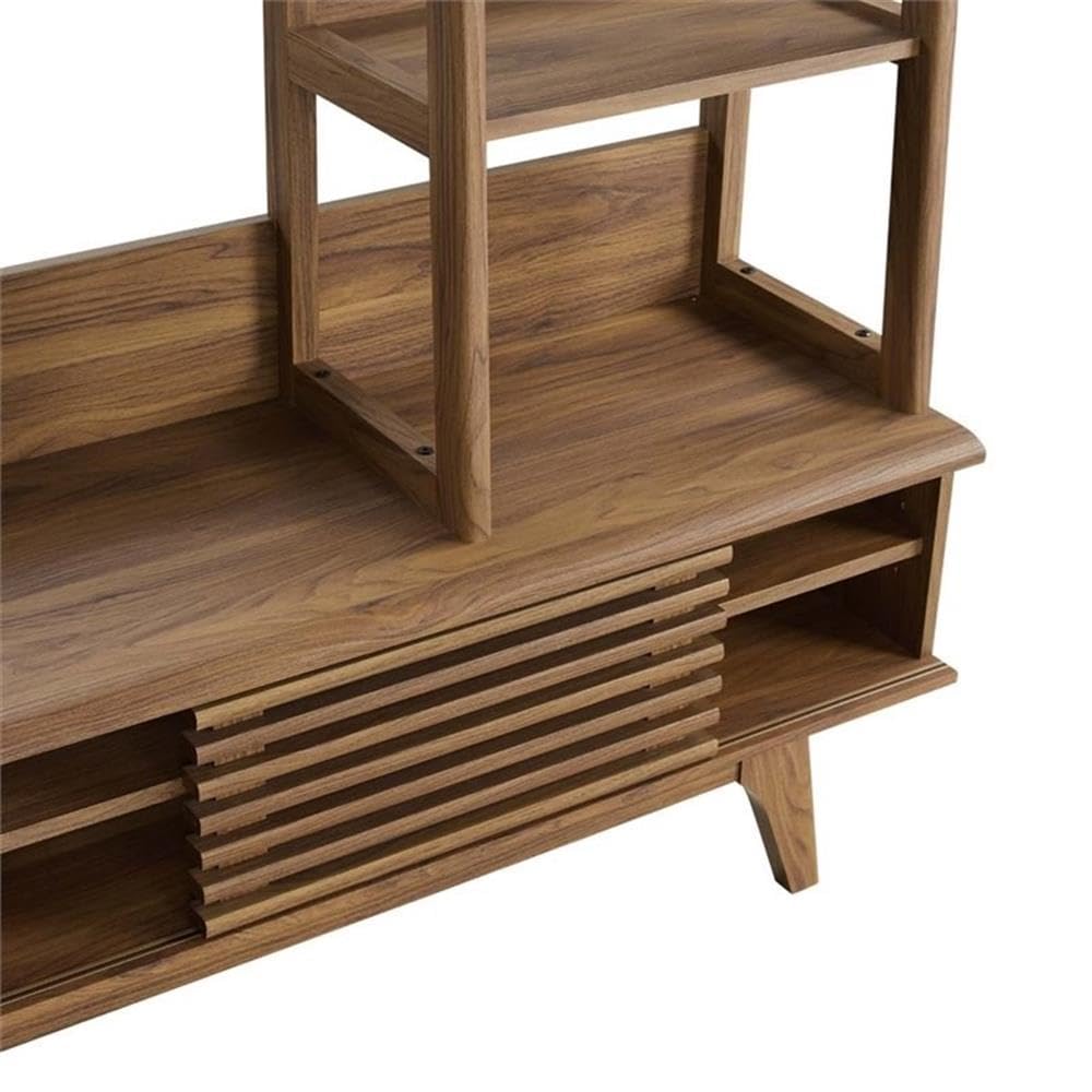 70" Mid-Century TV Stand Entertainment Center