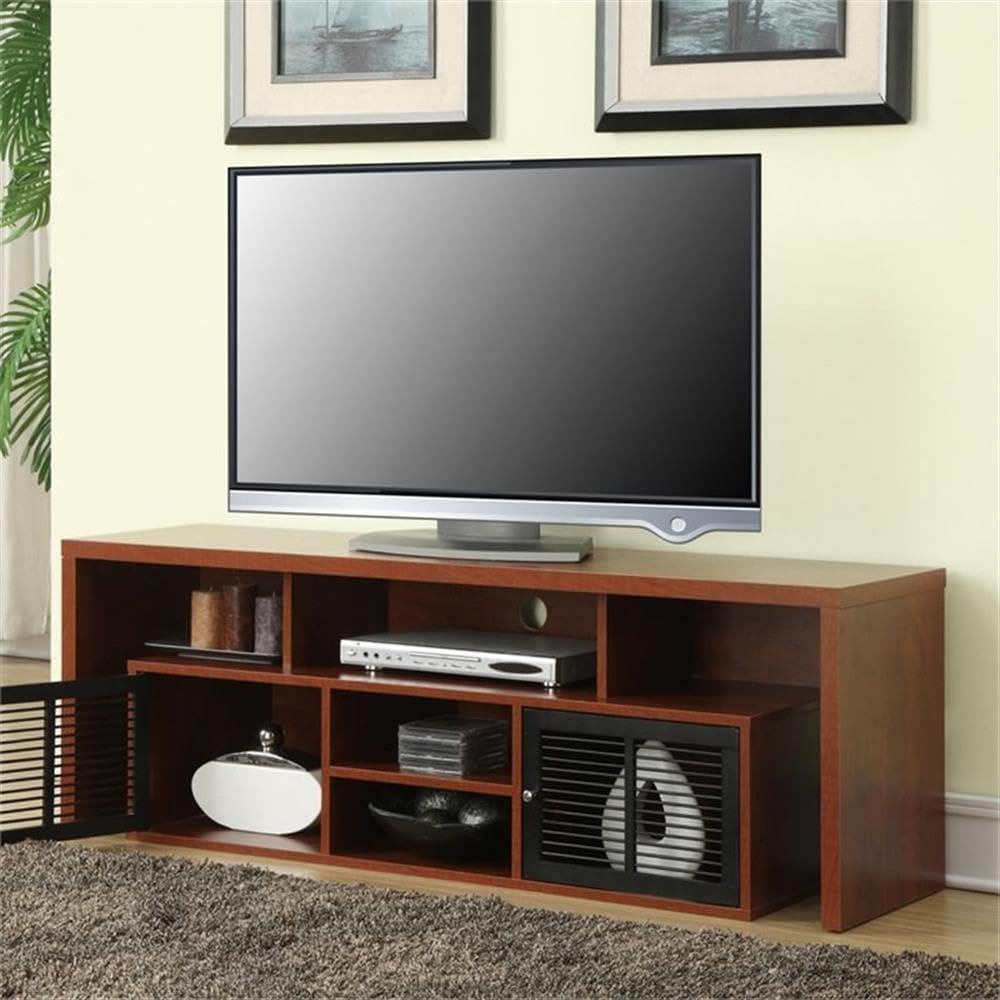 60" TV Stand with Storage Cabinets and Shelves