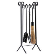 5-Piece Black Fireplace Tool Set