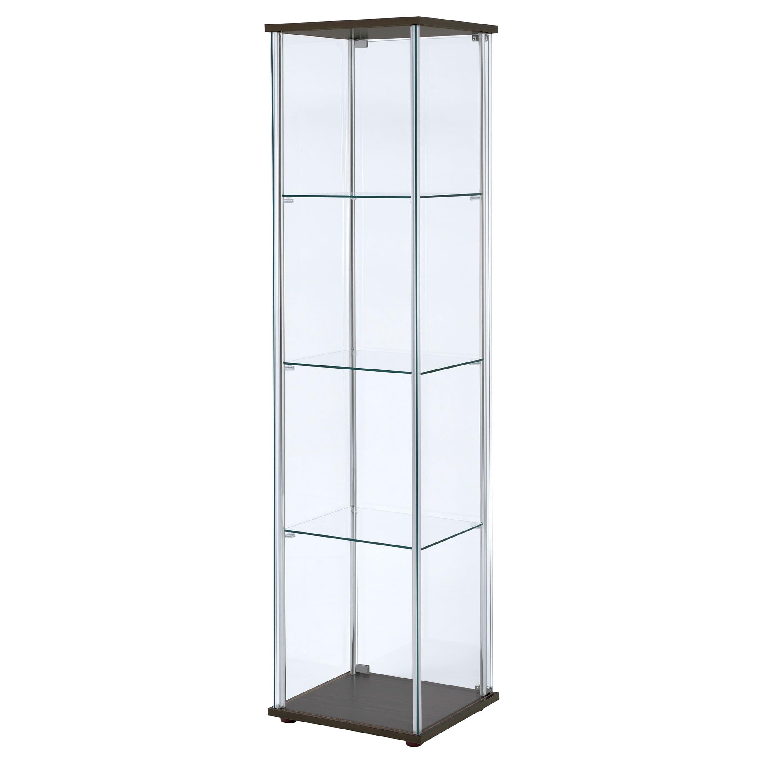 Bellatrix 4-Shelf Glass Curio Display Cabinet