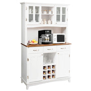 Buffet Hutch Cabinet with Wine Storage