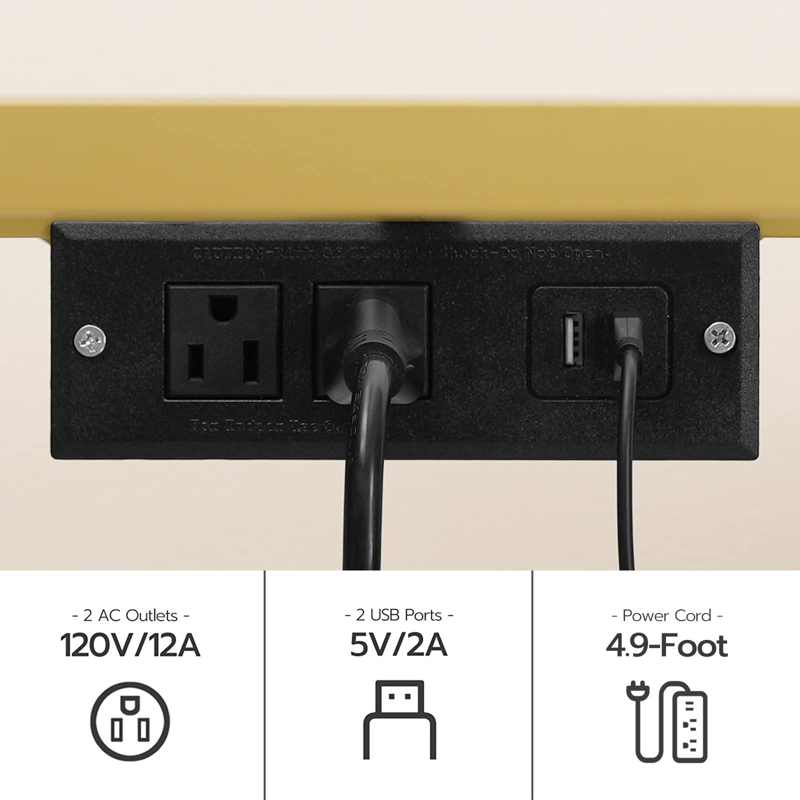 55 Inch Glass TV Stand with LED Lights