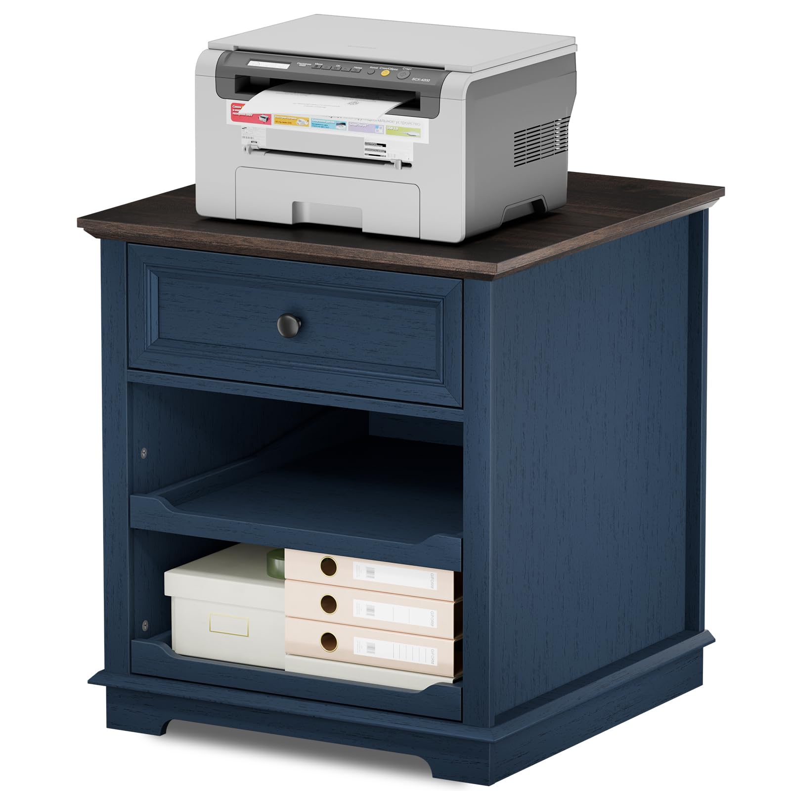 3-Drawer Lateral File Cabinet with Charging Station