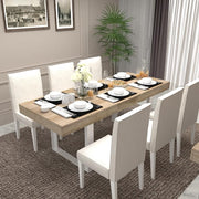 Extendable Dining Table for 6-10 People
