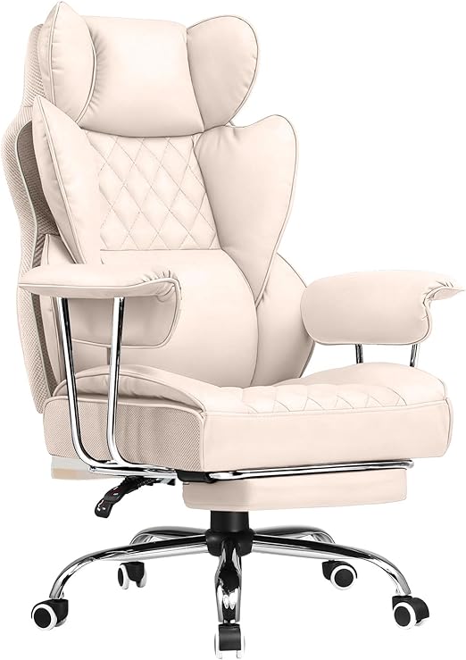 Ergonomic Office Chair with Footrest