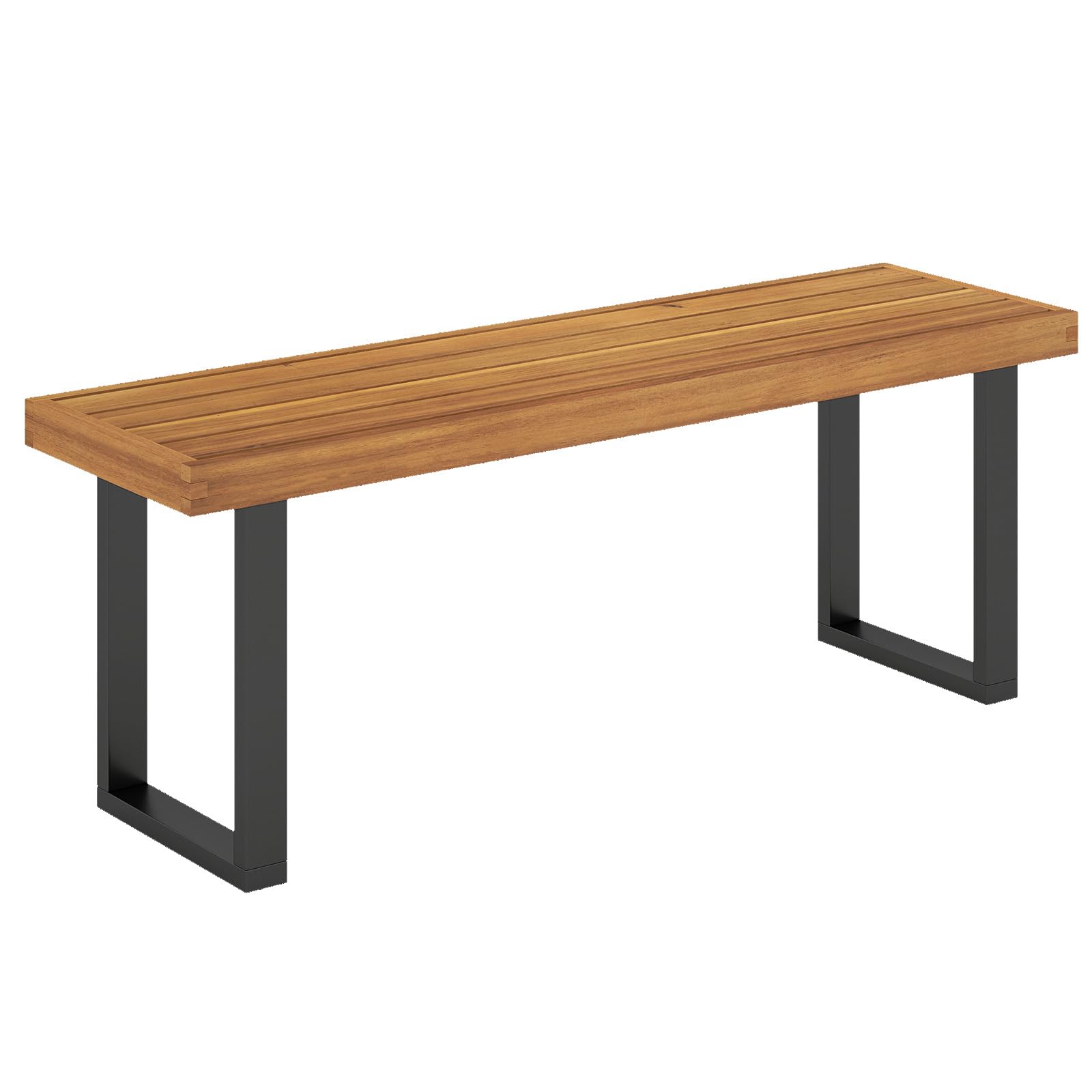 Acacia Wood Outdoor Dining Bench 48 Inch