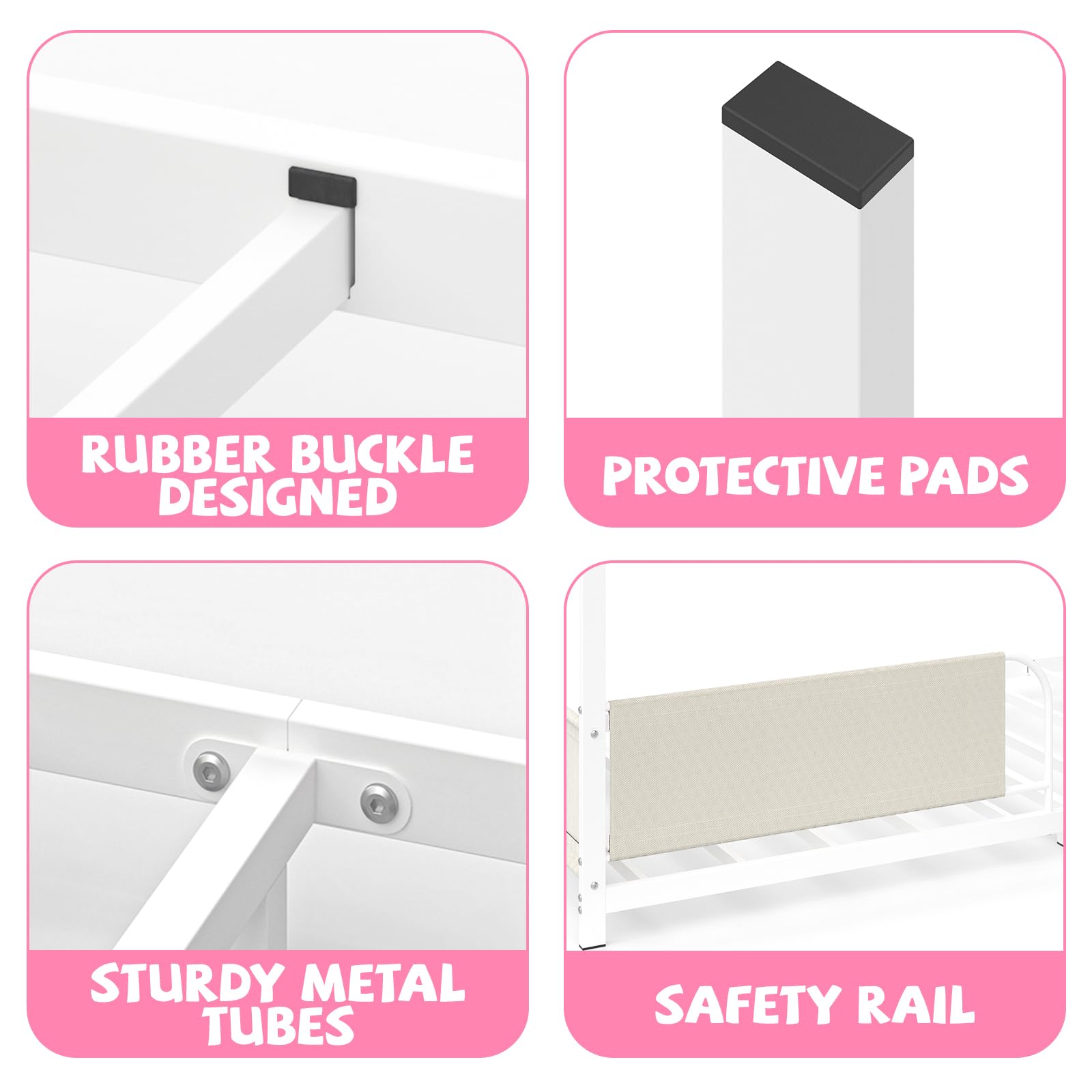 House Shape Twin Montessori Bed with Storage Rack