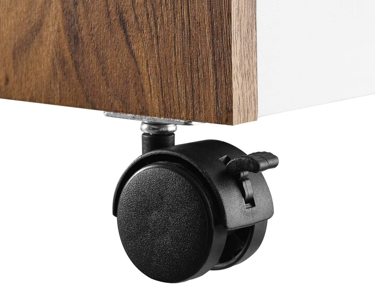 Modway Envision Mid-Century Modern, File Cabinet, Walnut White