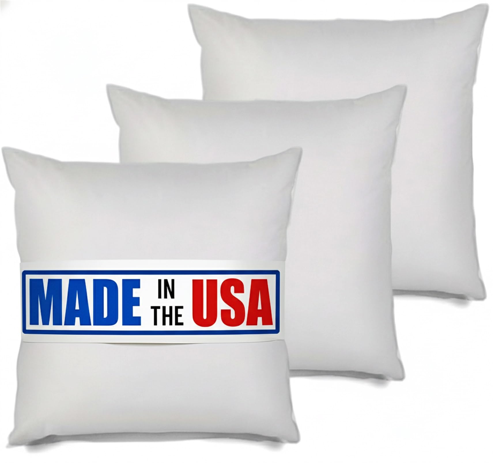 26x26 Inch Throw Pillow Inserts - 3 Pack