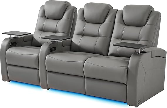 4-Seat Power Reclining Home Theater Sectional
