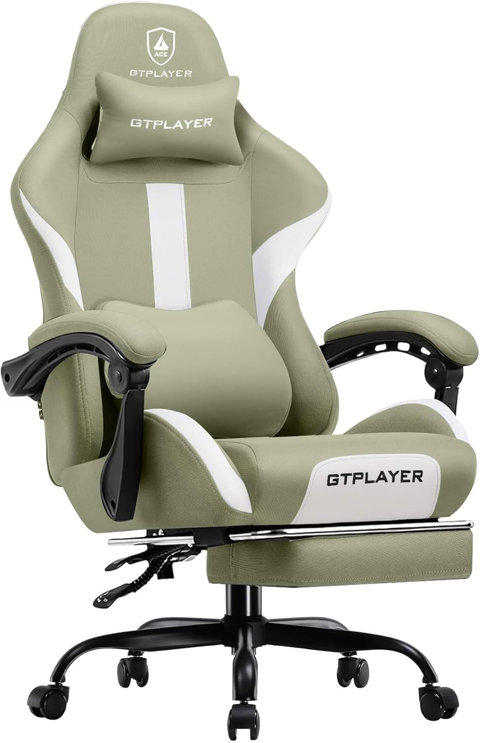 Ergonomic Gaming Chair with Footrest