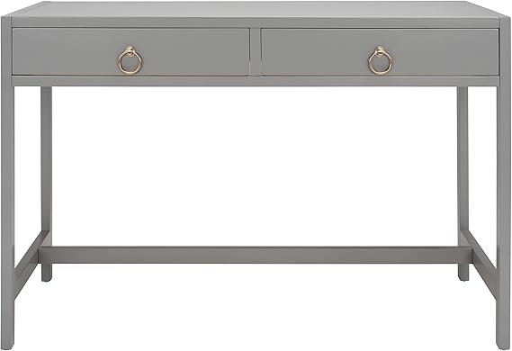 Antique White 2-Drawer Writing Desk