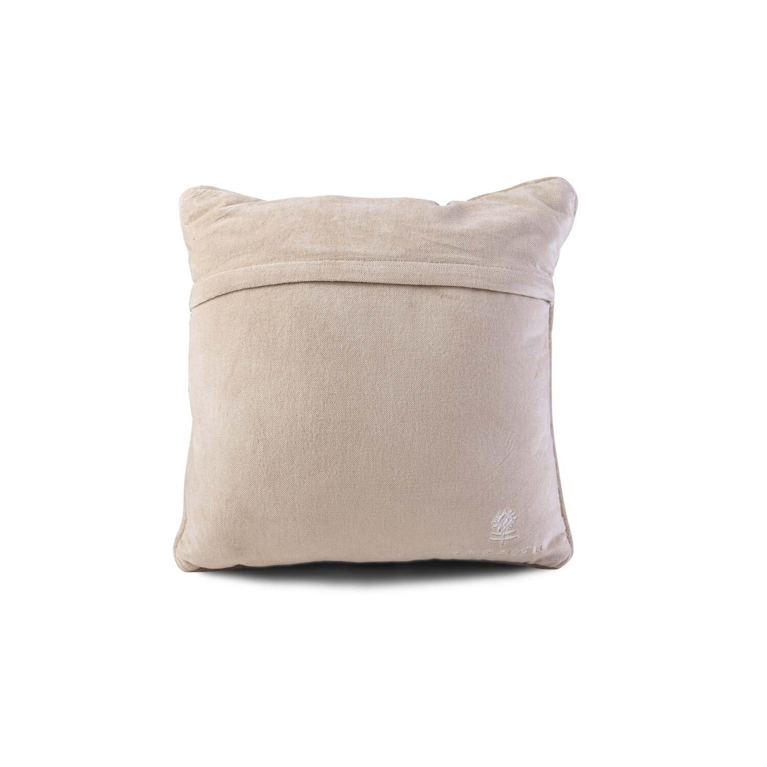 Leave By Nine Needlepoint Throw Pillow 11x11
