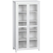Kitchen Pantry Cabinet with Glass Doors