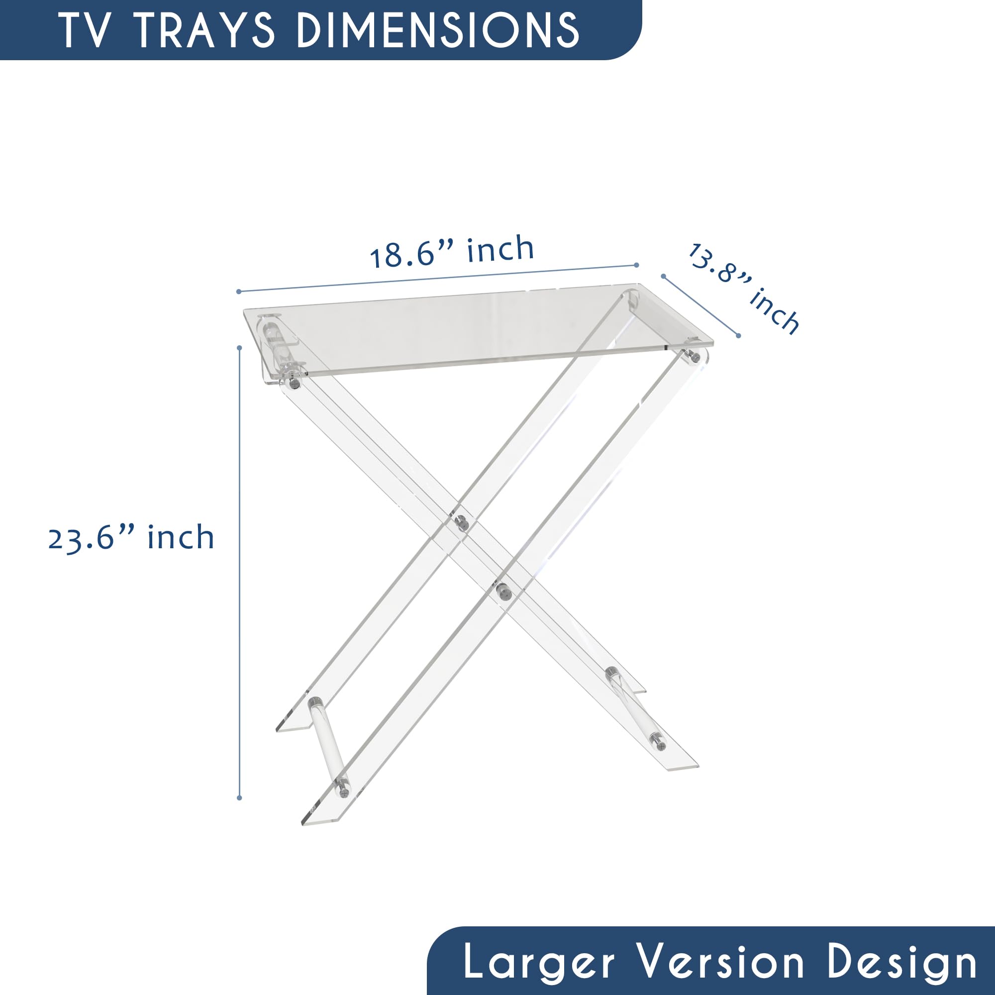 Acrylic Folding Tray Table