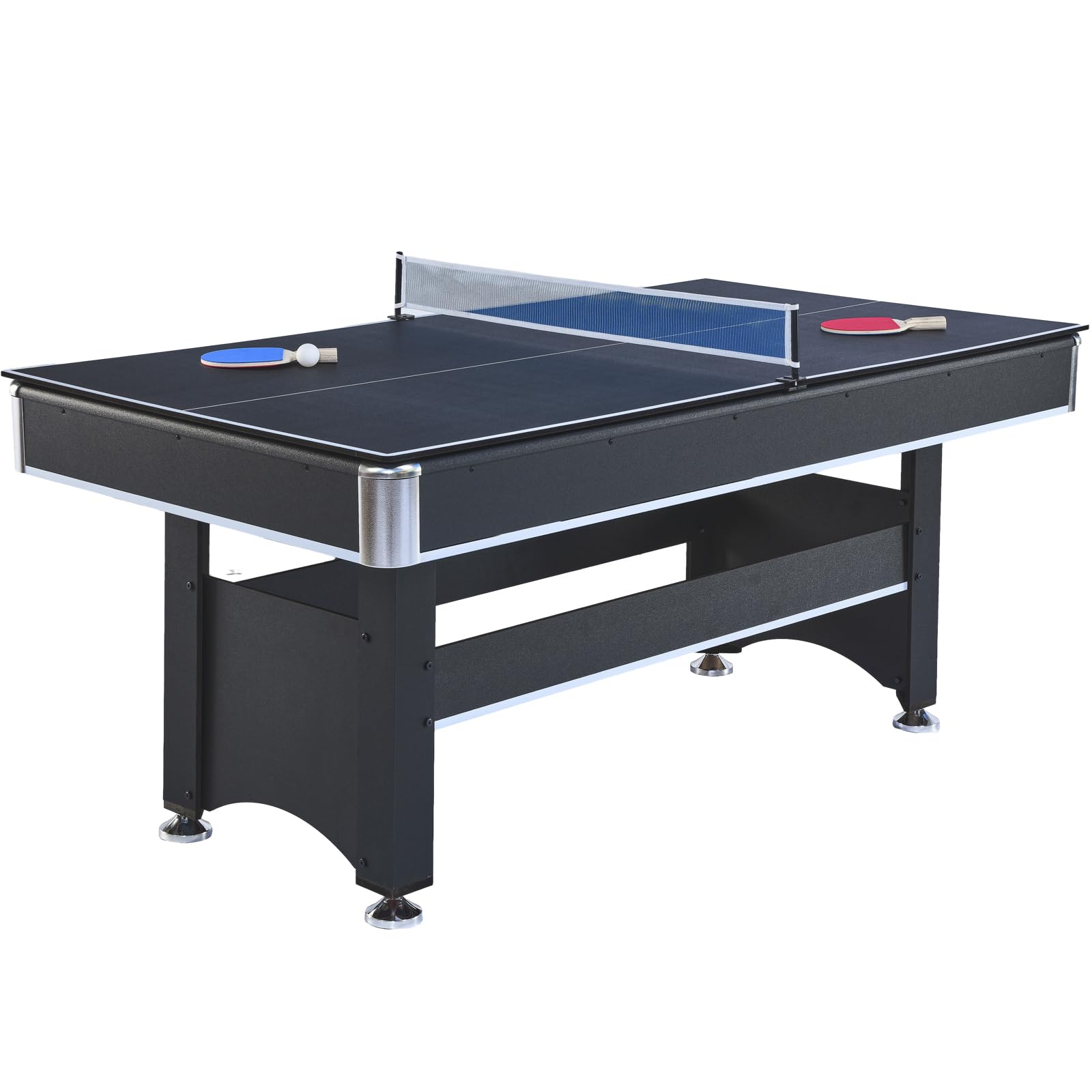 2-in-1 Pool and Table Tennis Game Table 6-Foot