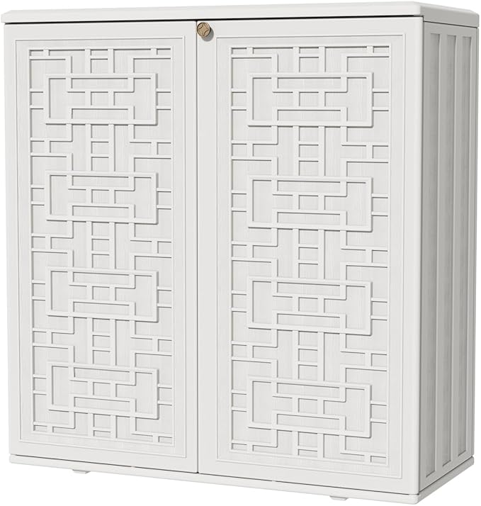 Waterproof Outdoor Storage Cabinet 62 Gallon Deck Box